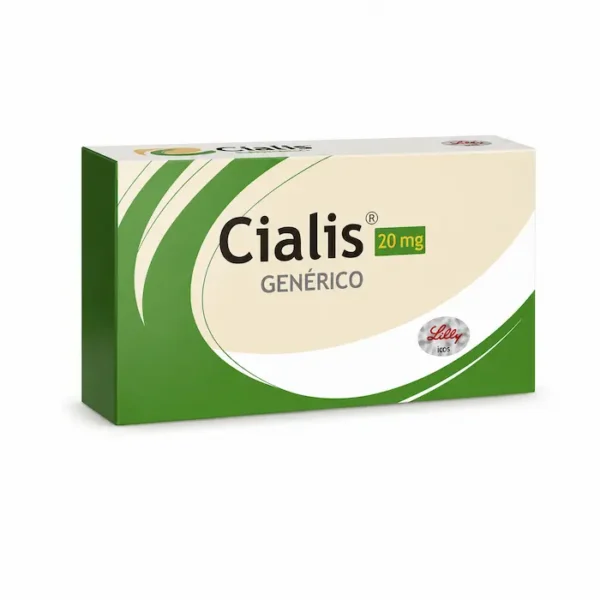 Caja de Cialis genérico 20 mg (Tadalafilo) para la disfunción eréctil
