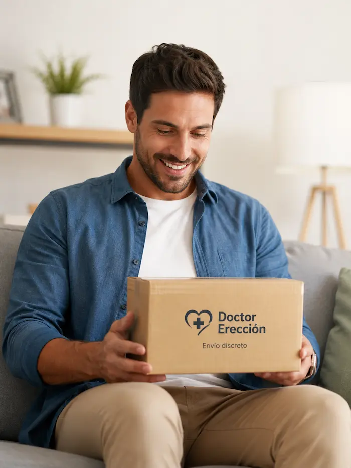 Cliente satisfecho de Doctor Erección tras recibir su pedido de forma discreta en España