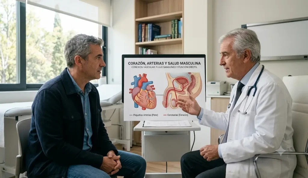 Relación entre la salud del corazón y la erección